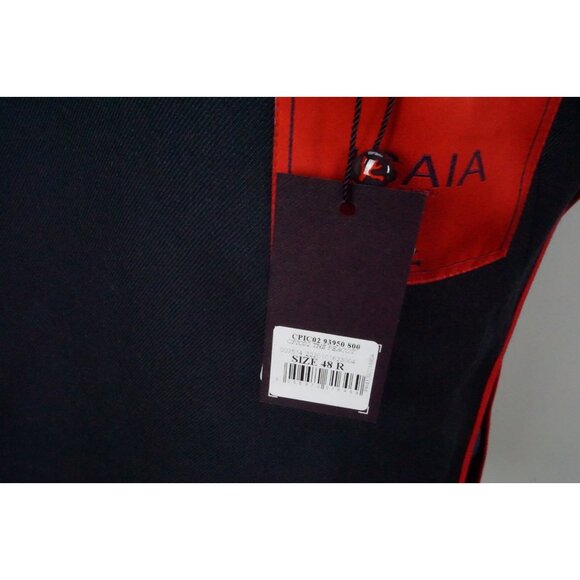 Isaia The Peacoat Blue Wool Cashmere Blend Overcoat Jacket Sz 38 US 48 EU NEW - Picture 7 of 9